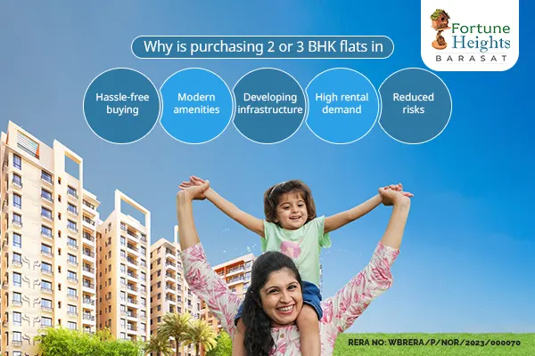 2, 3 BHK flats in Barasat