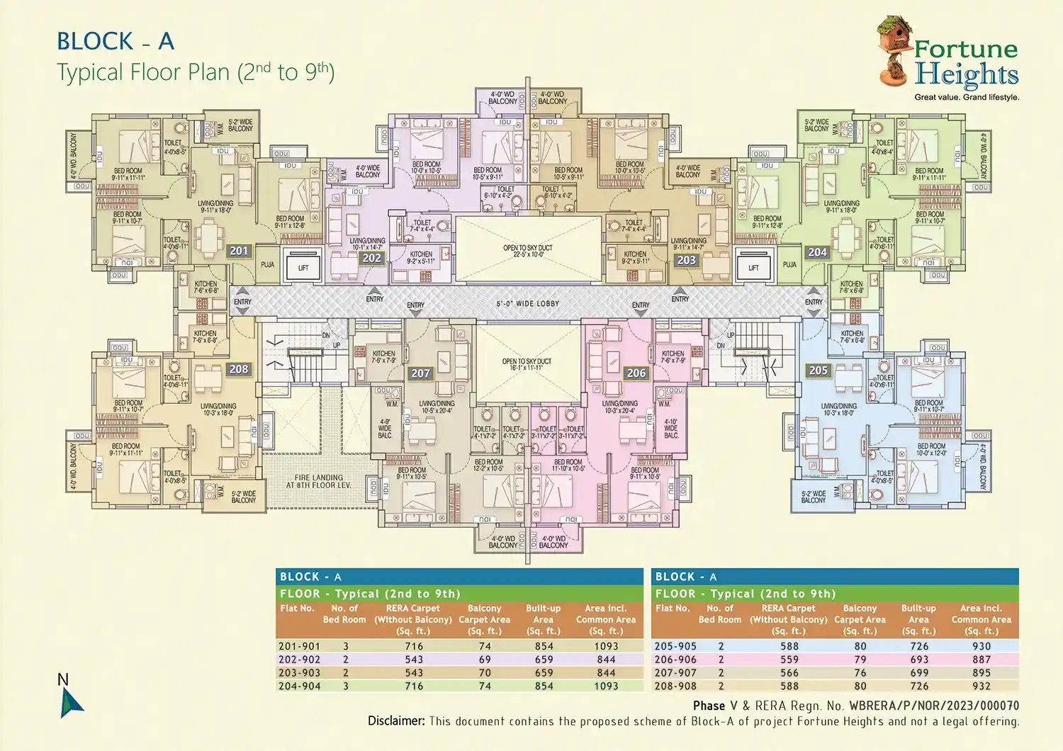 Floor Plan 2-9 th